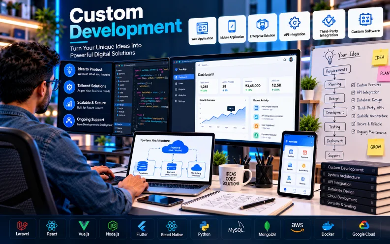 Custom Development for businesses in Delhi
